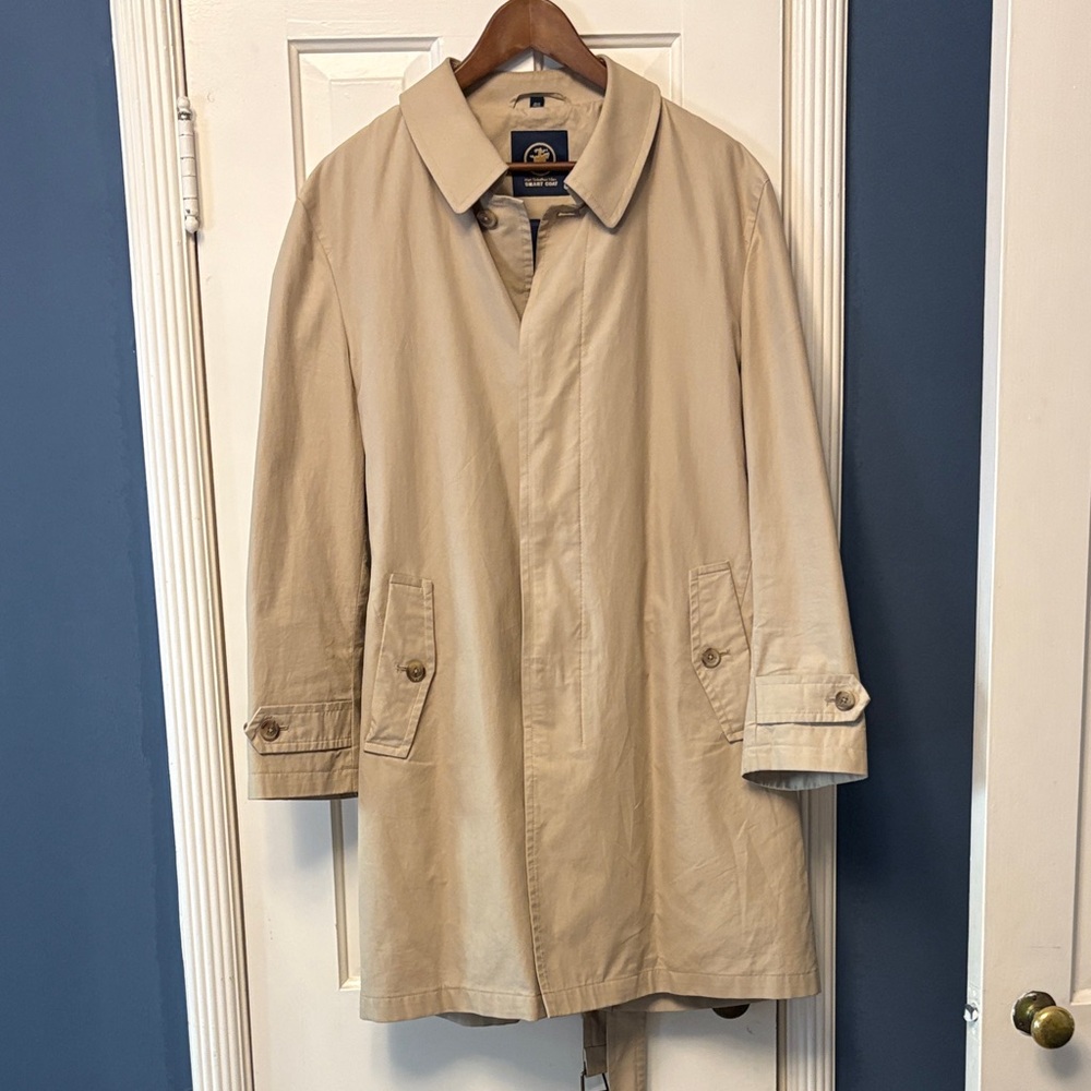 Classic Tan Men's Raincoat